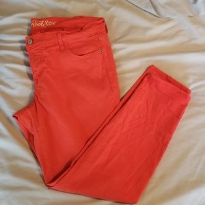Old navy Orange RockStar Jeans